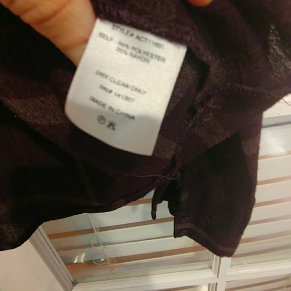 ASTR purple plaid button down - Picture 4 of 4